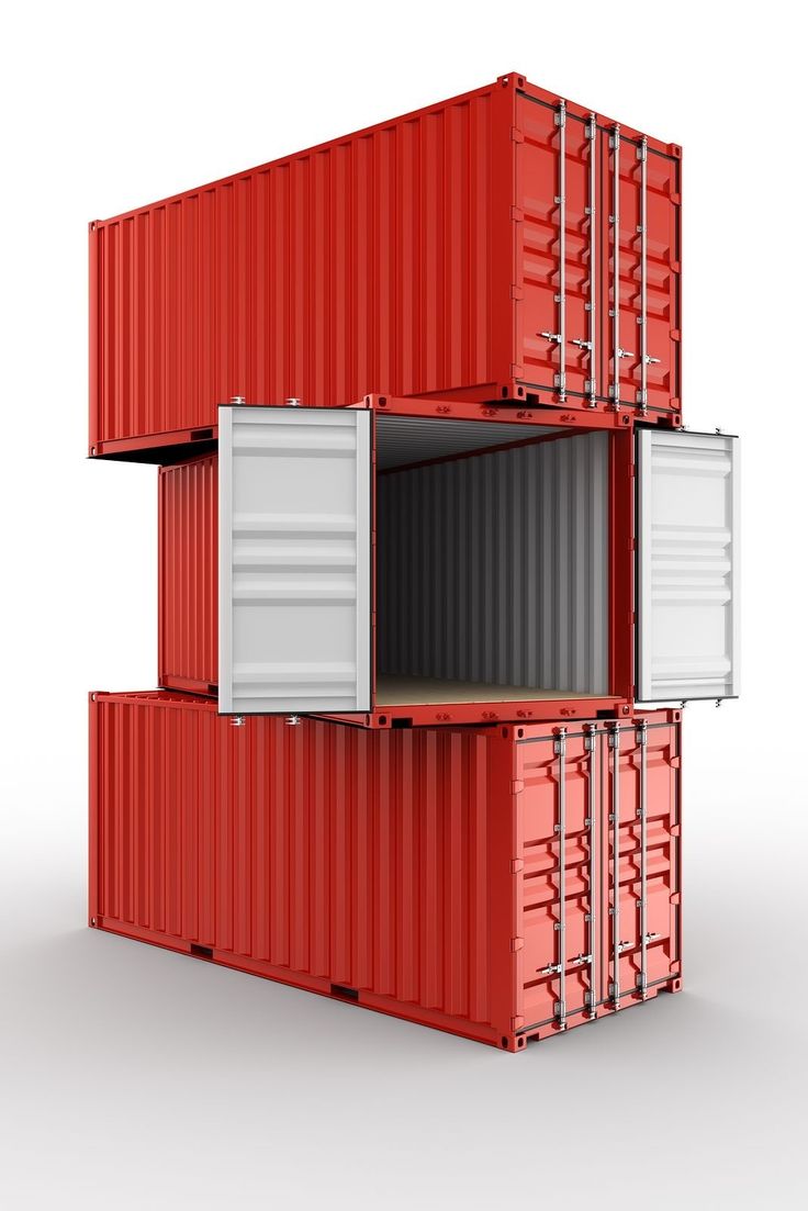 Stacked containers